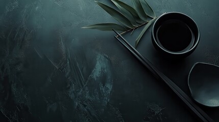 Poster - Stylish and minimal dark background with diagonal accents, suitable for branding and presentations.