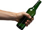 © Rodrigo N - hand holding a empty beer bottle isolated PNG on transparent background