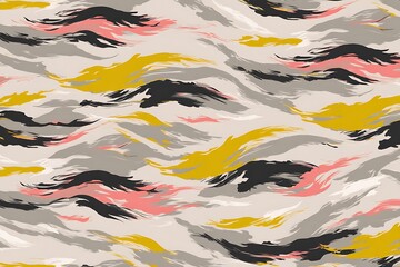 Poster - Abstract colorful brushstrokes pattern illustration design