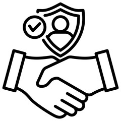 Poster - Trustworthiness Line Icon