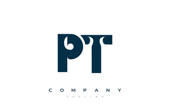 PT Abstract Geometric Logo Design. Modern and elegant logo design with simplistic typography elements, showcasing branding excellence.