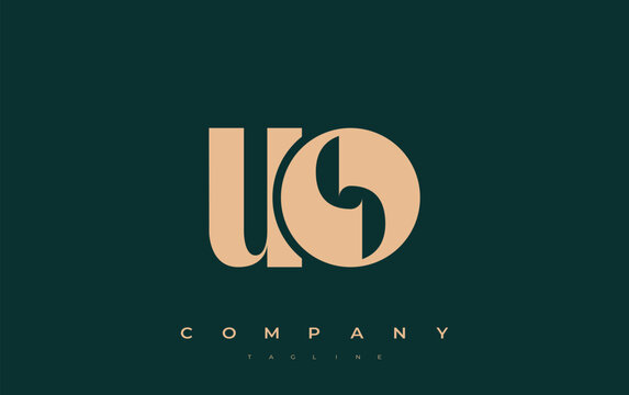 UO Abstract Geometric Logo Design. Modern and elegant logo design with simplistic typography elements, showcasing branding excellence.