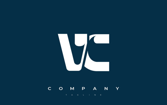 VC Abstract Geometric Logo Design. Modern and elegant logo design with simplistic typography elements, showcasing branding excellence.