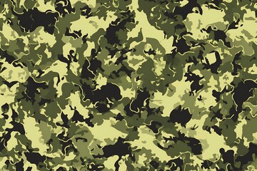 Poster - Seamless pattern of camouflage in shades