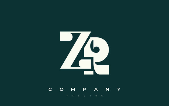ZR Abstract Geometric Logo Design. Modern and elegant logo design with simplistic typography elements, showcasing branding excellence.