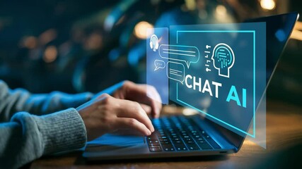 Poster - Explore the capabilities of a Chat Bot powered by Artificial Intelligence technology for seamless human interaction and efficient problem-solving in various applications.