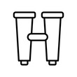 © Muhammad - Binoculars line icon vector
