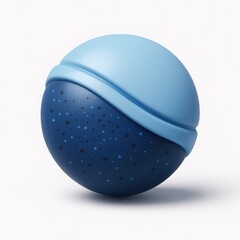 Poster - Abstract Blue Sphere with Textured Surface and Gradient