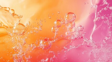Poster - Orange and pink abstract background