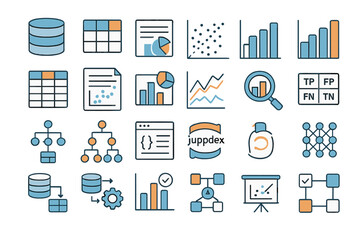 Poster - Visual representation of data analysis tools and concepts for effective decision making in business