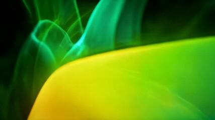 Poster - Abstract flowing smoke with vibrant colors and dark backdrop with light for modern and dynamic background