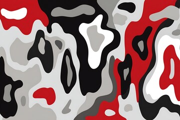 Poster - Abstract shapes in shades of gray