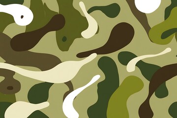 Poster - Abstract camouflage modern design artistic style
