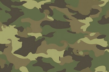 Poster - Green and brown camouflage pattern texture