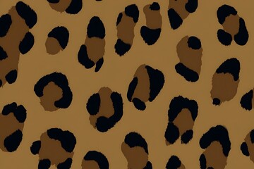 Poster - Leopard print repeating pattern fashion textile