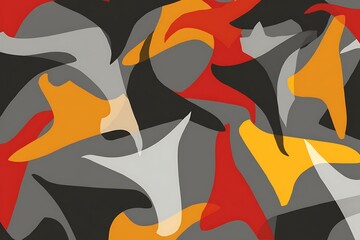 Poster - Abstract organic shapes in vivid colors