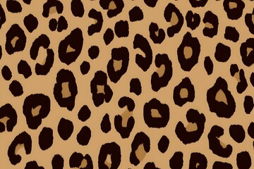 Poster - Seamless leopard print pattern fashion design