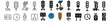 © Fortune228 - Traffic light collection, road signal set. stoplight and transportation icons