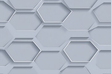 Aufkleber - Hexagonal pattern in subtle grey tones
