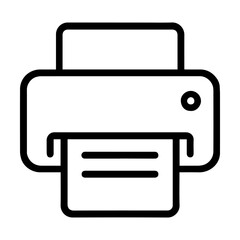 Poster - Printer icon on white background vector
Vector line icon office, work