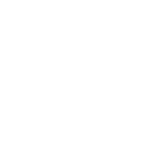 Aufkleber - Minimalist White Play Button Icon Design on a Black Background for Digital Content
