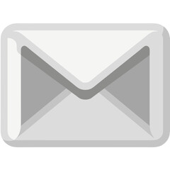 Poster - Simple Vector Illustration of an Email Envelope Icon on a Black Background