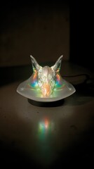 Poster - Holographic Image of a Metamorphosed Creature Illuminating a Dark Environment