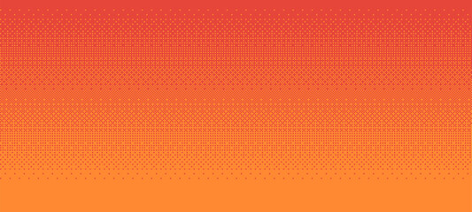 Fototapete - pixel art gradient dithering background, 8 bit retro video game style, pixel pattern, mosaic texture, halftone, vector illustration