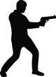 © Bharotray - man hand gun shape silhouette