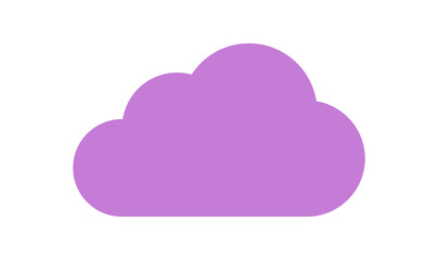 Wall Mural - playful cloud icon with a modern shape. abstract figure and symbol, flat style with y2k aesthetics, 