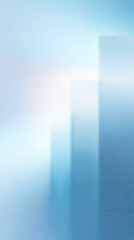 Poster - Abstract blue gradient illustration featuring soft shapes and blurred edges, creating a serene atmosphere with depth and visual interest for design projects and backgrounds
