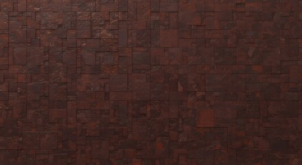 Poster - Abstract brown brick wall texture