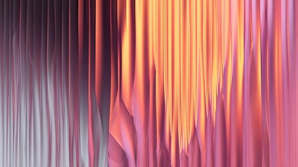 Poster - Vibrant iridescent gradient with a dynamic corrugated distortion creating a futuristic and color flow