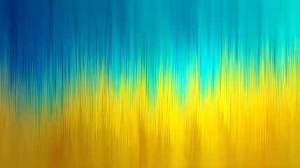Leinwandbilder - Striking abstract background with a vibrant gradient from yellow to cyan featuring a dynamic vertical texture that creates a sense of motion and energy