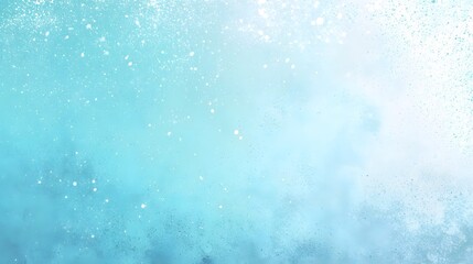 Aufkleber - Tranquil aqua gradient background with subtle white splatter textures and a soft vignette creating a clean and calming design aesthetic