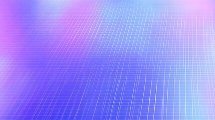 Poster - Vibrant gradient digital surface in shimmering shades of purple and blue featuring a light grid texture and a soft ethereal glow for a futuristic holographic feel