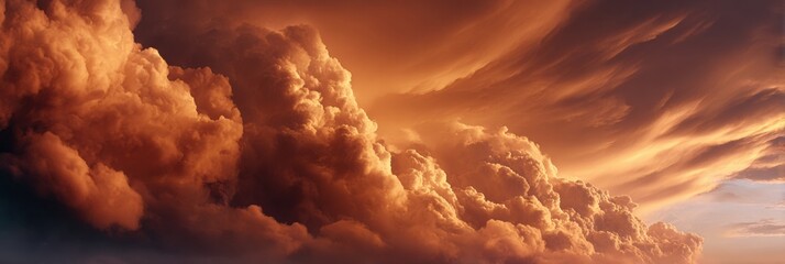 Aufkleber - Dramatic swirling storm clouds in textured formations across vast sky representing natural power, climate awareness, and atmospheric dynamics for weather branding