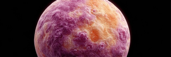 Poster - Close-up of Sunspot Astronomical Sphere with Plasma Formations and Swirling Energy Patterns in Deep Space for Scientific and Educational Use
