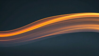 Aufkleber - Abstract Flowing Molten Lava Stream in Fiery Orange and Yellow Hues Against a Dark Background