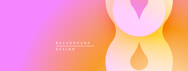 Poster - abstract gradient background. soft pink, orange hues blend smoothly. minimalist design features blur