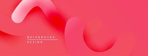 Poster - Abstract pink background. Smooth shapes overlap creating soft gradients. Minimalist design for digital projects.