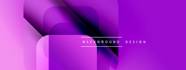 Poster - Abstract purple design. Overlapping shapes create dynamic visual effect. Modern, minimalist style suitable for backgrounds.