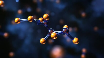 Poster - Molecular Structure Animation with Connected Atoms Visualization for Scientific Research