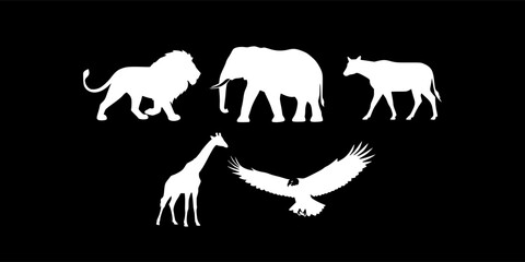 stunning african wildlife silhouette set perfect for branding logo design and scalable prints featur