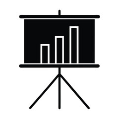 Poster - Presentation board with bar graph showing growth