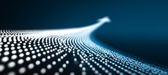 Poster - Arrow light searching for target. Business focus aim for success achievement. Generative AI technology.