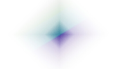 Poster - Abstract diamond shape with green, blue, purple gradient texture.