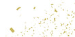 © Quiet Animates - Golden Confetti Falling on White Background