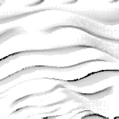 Wall Mural - Abstract wave lines halftone pattern. Black and white vector illustration	