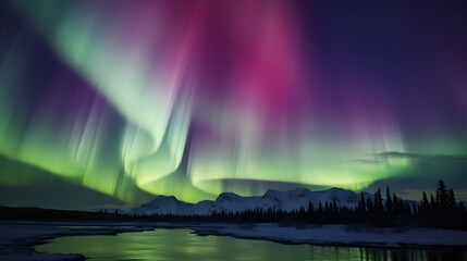 aurora borealis on the norway.